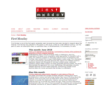 Tablet Screenshot of firstmonday.org